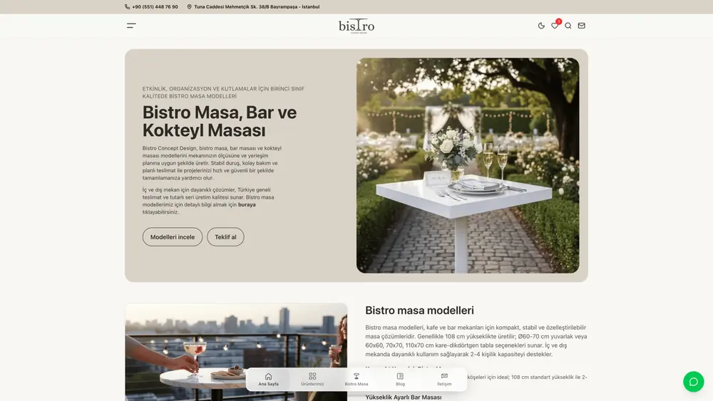 Bistro Concept Design